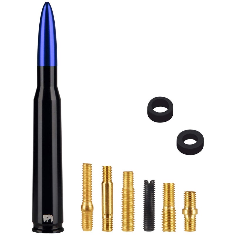 ONE250 Bullet Style Antenna, Compatible with Jeep Wrangler All Models (2007-2024) - Will fit Any Jeep Wrangler JK JKU JL JLU Rubicon Sahara Renegade Gladiator (2007-2024) and More (Blue) - Image 4